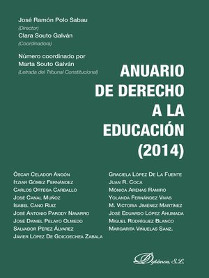 cover image of Anuario de Derecho a la Educación 2014